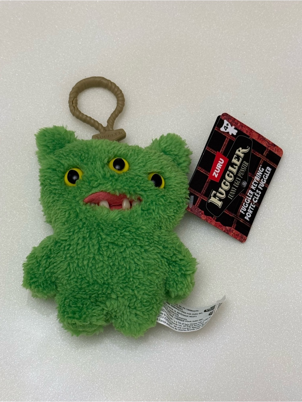 NWT Fugglers Green Three-Eyed Plush Clip-On HIXOWIA CHARM PURSE ZURU